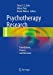 Immagine del venditore per Psychotherapy Research: Foundations, Process, and Outcome [Hardcover ] venduto da booksXpress