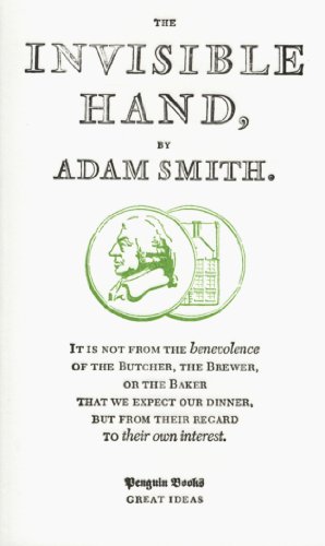 Immagine del venditore per Great Ideas the Invisible Hand (Penguin Great Ideas) by Smith, Adam [Mass Market Paperback ] venduto da booksXpress