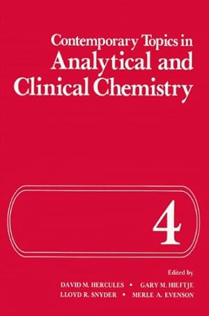 Image du vendeur pour Contemporary Topics in Analytical and Clinical Chemistry (Institute for Amorphous Studies Series) [Paperback ] mis en vente par booksXpress