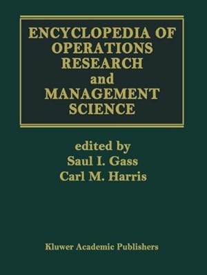 Immagine del venditore per Encyclopedia of Operations Research and Management Science by Gass, Saul I. [Paperback ] venduto da booksXpress