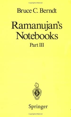 Seller image for Ramanujanâ  s Notebooks: Part III (Pt. 3) by Berndt, Bruce C. [Hardcover ] for sale by booksXpress