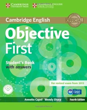 Seller image for Objective First Student's Book with Answers with CD-ROM by Capel, Annette, Sharp, Wendy [Paperback ] for sale by booksXpress