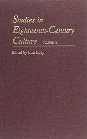 Immagine del venditore per Studies in Eighteenth-Century Culture (Volume 42) [Hardcover ] venduto da booksXpress