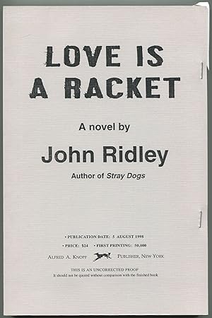 Imagen del vendedor de Love is a Racket a la venta por Between the Covers-Rare Books, Inc. ABAA
