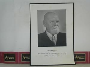 Todesanzeige (Parte) zur Trauerfeier für den österreichischen Bundespräsidenten Dr.Theodor Körner.