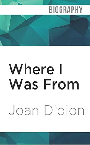 Imagen del vendedor de Where I Was From by Didion, Joan [Audio CD ] a la venta por booksXpress