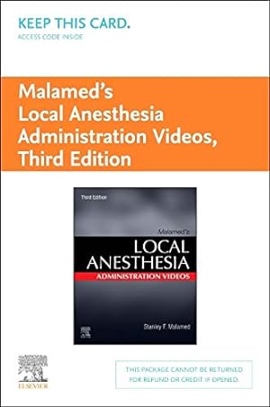 Immagine del venditore per Malamedâ  s Local Anesthesia Administration Videos - Access Code by Malamed DDS, Stanley F. [Printed Access Code ] venduto da booksXpress