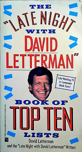 Bild des Verkufers fr The Late Night With David Letterman Book of Top Ten Lists zum Verkauf von Berliner Bchertisch eG