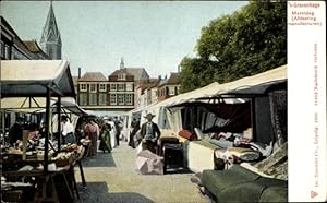 Ansichtskarte / Postkarte 's Gravenhage Den Haag Südholland, Marktdag, Afdeeling manufacturen, St...