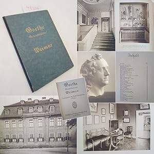 Bild des Verkufers fr Goethe Gedenkbltter Weimar zum Verkauf von Galerie fr gegenstndliche Kunst