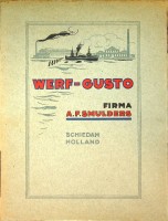 Bild des Verkufers fr Werf-Gusto Firma A.F. Smulders, Schiedam Holland zum Verkauf von nautiek