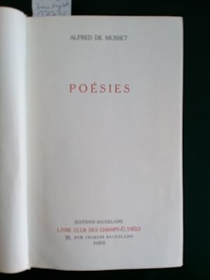 Poésies.