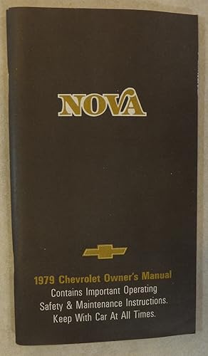 Immagine del venditore per 1979 CHEVROLET NOVA OWNER'S MANUAL 472995A OPERATING & MAINTENANCE OEM venduto da ROXY'S READERS