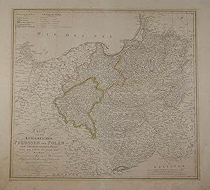 Charte von den Königreichen Preussen und Polen, dem Grosherzogthum Posen nebst dem Gebiete der fr...