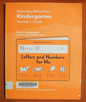 Seller image for Learning Without Tears - Letters and Numbers for Me Teacher's Guide, Current Edition - Handwriting Without Tears Series - Kindergarten Writing Book - Capital Letters, Numbers - for School or Home Use for sale by GuthrieBooks