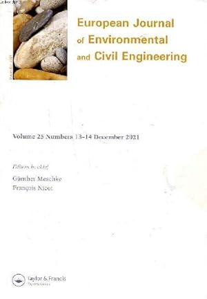 Image du vendeur pour European journal of environmental and civil engineering Volume 25 numbers 13-14 december 2021 Sommaire: experimental investigation of interface behaviour between different types of sand and carbon fibre polymer; A numerical study on interface shearing of mis en vente par Le-Livre