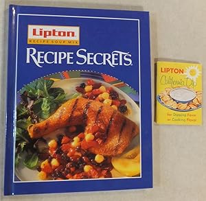 Seller image for LIPTON RECIPE SOUP MIX RECIPE SECRETS 1995 HC PLUS CALIFORNIA DIP BOOKLET for sale by ROXY'S READERS