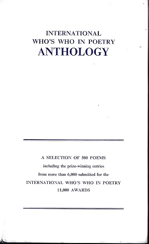 International who's who in poetry anthology