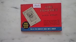 Bild des Verkufers fr THE PROPHET By KAHLIL GIBRAN, 1923 on Copyright PG, Armed FORCES Services Edition RARE! ,#0-2 on Front , 1st PAPERBACK Original edition THUS, WITH RED CVR & PICTURE OF ORIGINAL DUSTJACKET On front CVR, Printed for American servicemen during World War Two. zum Verkauf von Bluff Park Rare Books