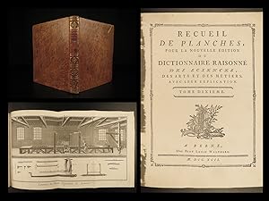 Image du vendeur pour Recueil De Planches, du dictionnaire raisonne des sciences, des arts et des metiers tome 10 mis en vente par Schilb Antiquarian