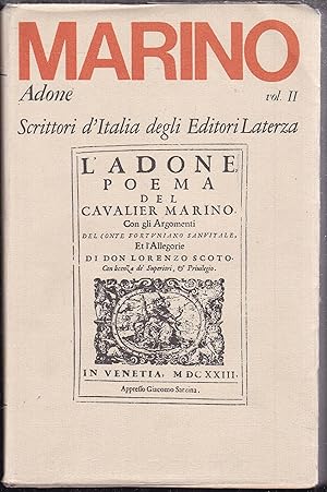 Adone. Volume secondo. Canti XII-XX. A crua di Marzio Pieri