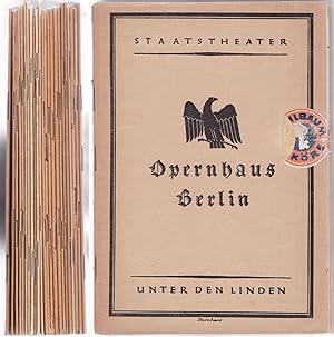 Staatstheater Berlin. 23 Programmhefte des Opernauses aus den 20er und 30er Jahres