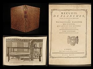 Image du vendeur pour Recueil De Planches, du dictionnaire raisonne des sciences, des arts et des metiers tome 12 mis en vente par Schilb Antiquarian