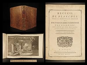 Image du vendeur pour Recueil De Planches, du dictionnaire raisonne des sciences, des arts et des metiers tome 13 mis en vente par Schilb Antiquarian