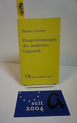 Bild des Verkufers fr Hauptstrmungen der modernen Linguistik. Chomsky und die generative Grammatik. zum Verkauf von AphorismA gGmbH