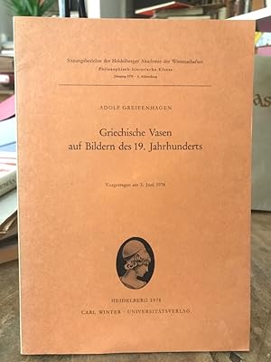 Griechische Vasen auf Bildern des 19. Jahrhunderts.