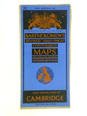 Imagen del vendedor de Revised Half-Inch Contoured Maps: Cambridge (Sheet 20) a la venta por World of Rare Books