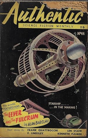 Seller image for AUTHENTIC SCIENCE FICTION Monthly: No. 44 (April, Apr. 15, 1954) for sale by Books from the Crypt