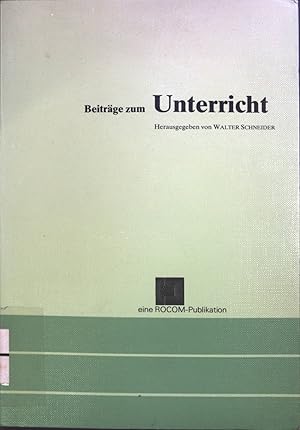 Bild des Verkufers fr Beitrge zum Unterricht : Hinweise, berlegungen, Lektionsbeispiele fr Lehrende an Schulen und Krankenhusern. zum Verkauf von books4less (Versandantiquariat Petra Gros GmbH & Co. KG)