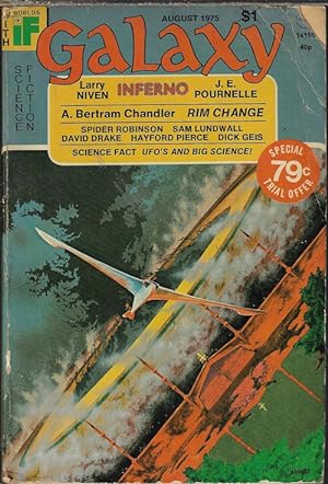 Image du vendeur pour GALAXY Science Fiction: August, Aug. 1975 ("Inferno") mis en vente par Books from the Crypt