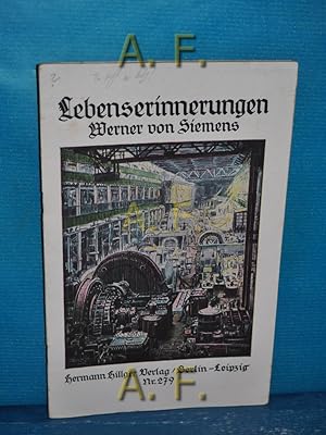 Imagen del vendedor de Lebenserinnerungen : Deutsche Jugendbcherei Nr. 279. a la venta por Antiquarische Fundgrube e.U.