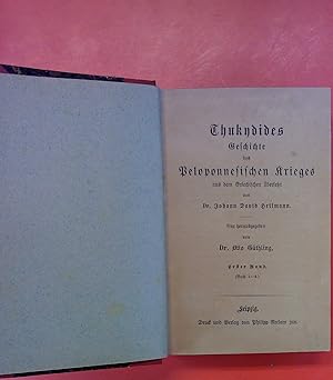 Bild des Verkufers fr Thukydides Geschichte des Peloponnesischen Krieges. Erster Band (Buch 1-4.) & Zweiter Band (Buch 5-8.) zum Verkauf von biblion2