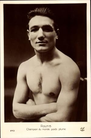 Ansichtskarte / Postkarte Boxer Routis, Weltmeister im Fliegengewicht 1928/29