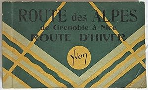 Carnet de 18 Cartes Postales Anciennes Yvon : Route des Alpes de Grenoble à Nice - Route d'Hiver