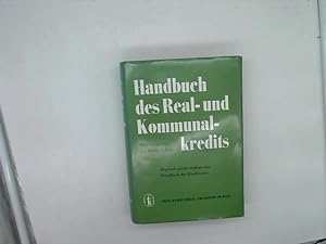 Bild des Verkufers fr Handbuch des Real- und Kommunalkredits zum Verkauf von Das Buchregal GmbH