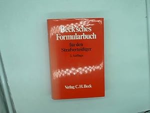 Immagine del venditore per Becksches Formularbuch fr den Strafverteidiger : Ingram Lohberger. In Zusammenarbeit mit Michael Brlein . venduto da Das Buchregal GmbH