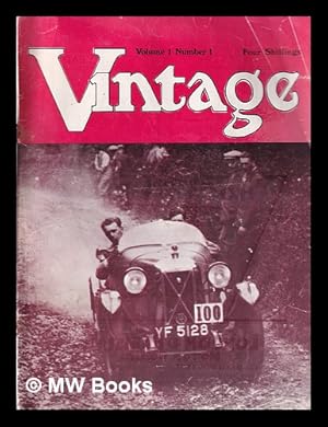 Seller image for Vintage Volume 1 Number 1 for sale by MW Books Ltd.