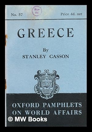 Seller image for Ancient Greece : a study / by Stanley Casson for sale by MW Books Ltd.