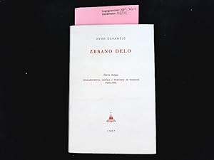 Seller image for Zbrano delo. Zbrana dela slovenskih pesnikov in pisateljev. for sale by Antiquariat Bookfarm