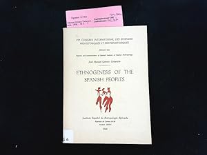 Imagen del vendedor de Ethnogenesis of the Spanish peoples. Reports and communications of Spanish Institute of Applied Anthropology. a la venta por Antiquariat Bookfarm