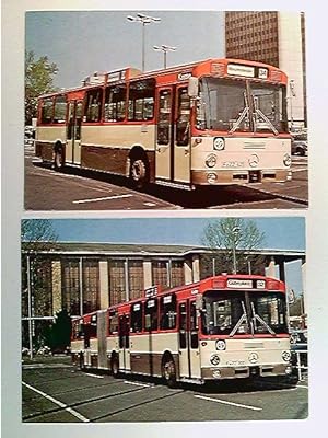 Frankfurt a.M., ÖPNV, VÖV-Standardlinienbus, Schubgelenkbus, 2 AK, Konvolut, ungelaufen, ca. 1979