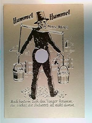 Hummel Hummel, Mors-Mors, Humor, Scherz AK, ungelaufen, ca. 1060