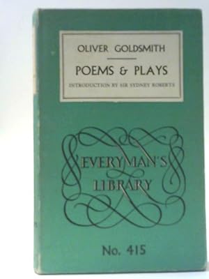 Imagen del vendedor de Goldsmith's Poems and Plays a la venta por World of Rare Books
