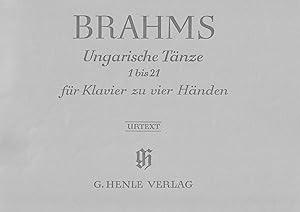 - Ungarische Tänze 1 - 21 für Klavier zu vier Händen. Urtext. Von Walter Georgii herausgegeben.