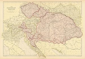 The Austrian Empire; Inset map of Monte Negro