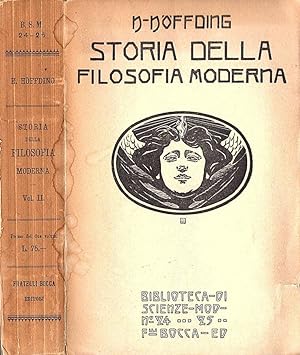 Bild des Verkufers fr Storia della Filosofia Moderna Vol. II zum Verkauf von Biblioteca di Babele